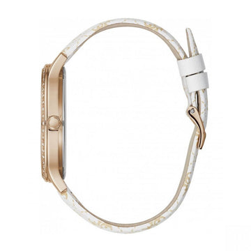 Guess White Leather Watch