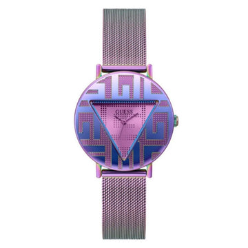 Guess Purple Stainless Steel Watch