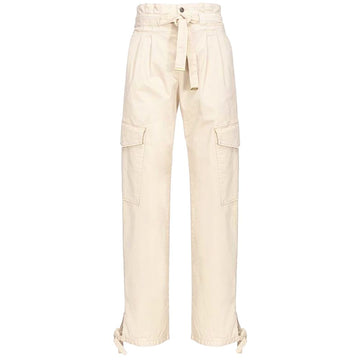PINKO White Cotton Women Pant