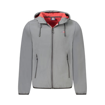 Norway 1963 Gray Polyester Men's Hooded Jacket