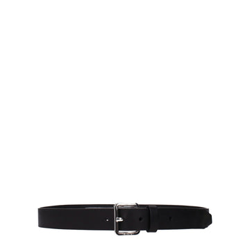 Neil Barrett Black Leather Regular Belts