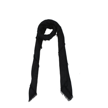 Balmain Black Viscose Foulards