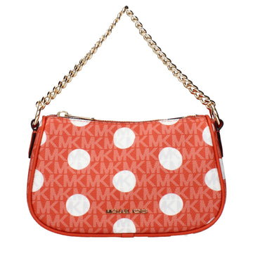 Michael Kors Red Fabric Handbags
