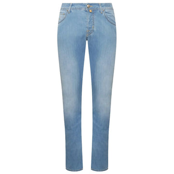 Jacob Cohen Blue Cotton Jeans & Pant