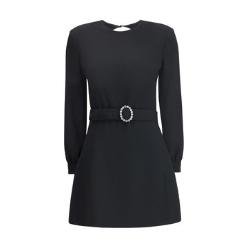Saint Laurent Sablè mini Dress with cut nude back