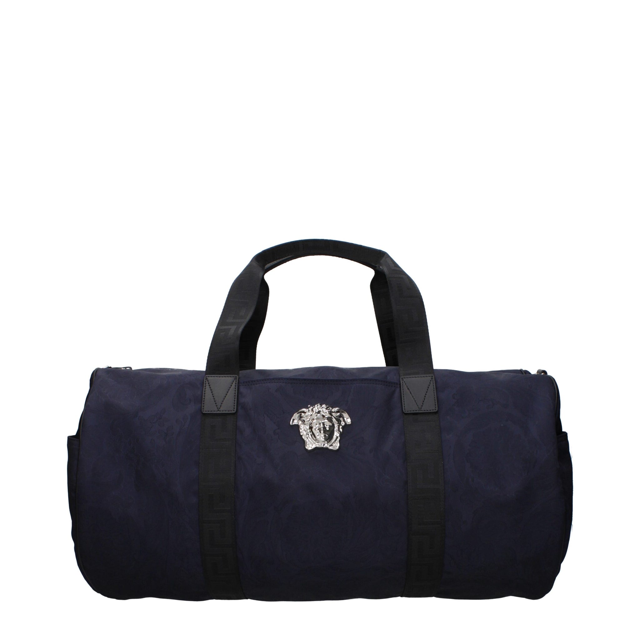 Versace Blue Fabric Luggage And Travel