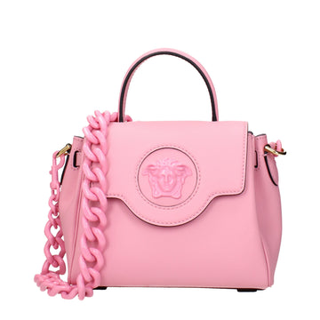Versace Pink Leather Handbags