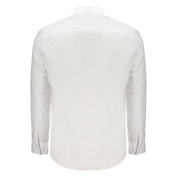 Calvin Klein White Cotton Men Shirt