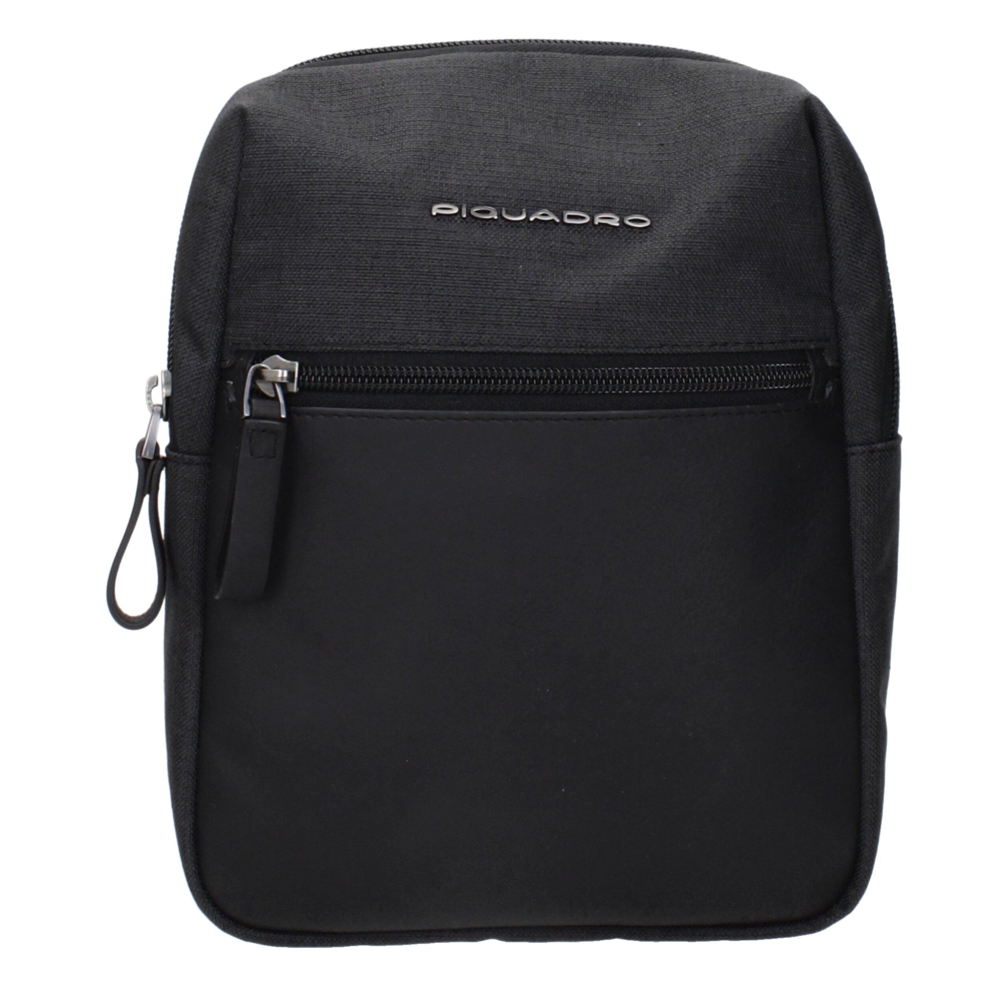 Piquadro Black Fabric Crossbody Bags
