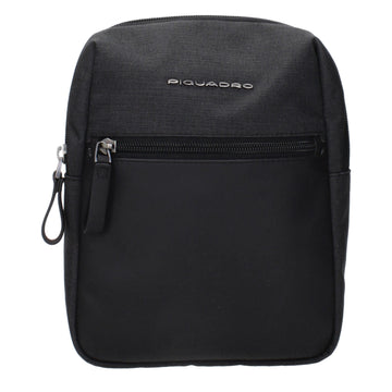 Piquadro Black Fabric Crossbody Bags
