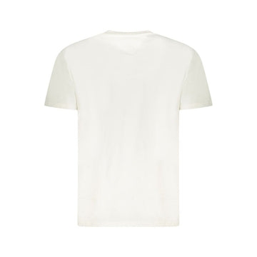 Tommy Hilfiger White Cotton Men T-Shirt