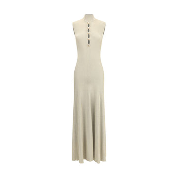 Self-Portrait Lurex knit long Dress