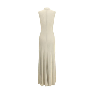 Self-Portrait Lurex knit long Dress