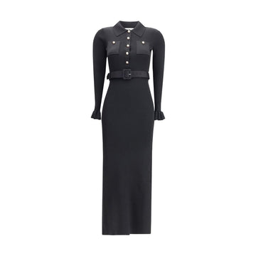 Self-Portrait Long ribbed Dress