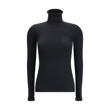 Valentino Wool Sweater with ruffled collar