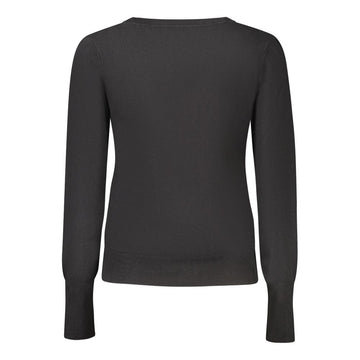 Guess Jeans Black Viscose Women Cardigan