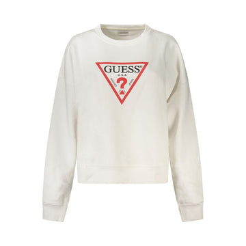 Guess Jeans White Cotton Sweater