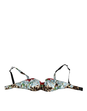 Dolce & Gabbana Multicolor Floral Semi Padded Balconette Underwear