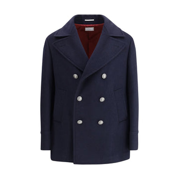 Brunello Cucinelli Double wool flannel Caban