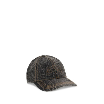 Ganni Denim Baseball Hat