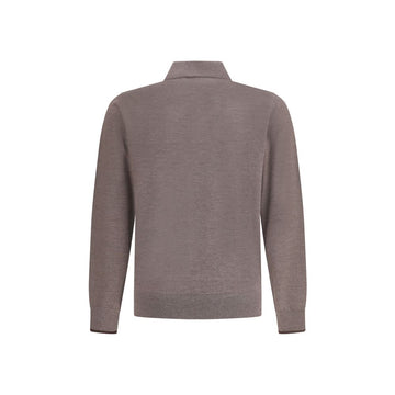 Cruna Knitted Long Sleeved Polo Shirt