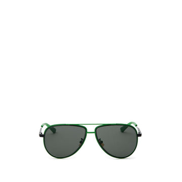Bottega Veneta Green Metal Sunglass
