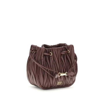 Miu Miu Matelassé nappa leather Pouch