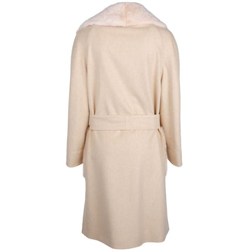 Made in Italy Beige Wool Jackets & Coat
