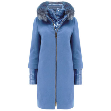 Herno Blue Cashmere Jackets & Coat
