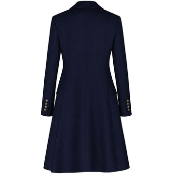Made in Italy Blue Wool Jackets & Coat