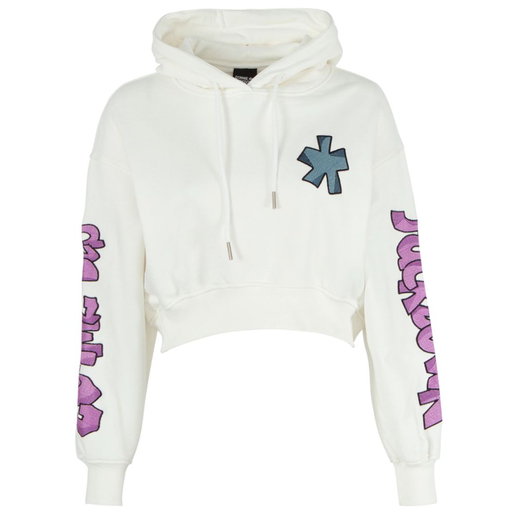 Comme Des Fuckdown White Cotton Women Sweater