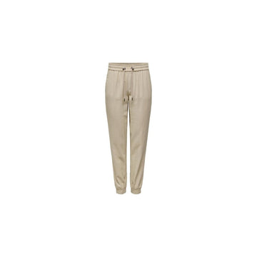 Only Beige Viscose Pant