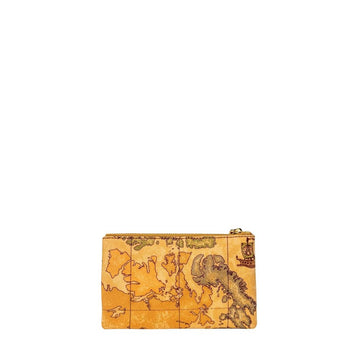 Alviero Martini Prima Classe Beige Leather Clutch Bag
