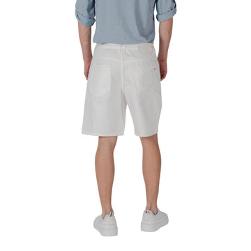 Gianni Lupo White Cotton Bermuda