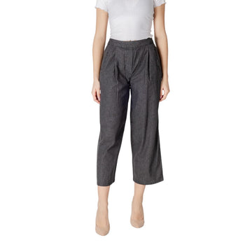 ICHI Black Cotton Jeans Denim