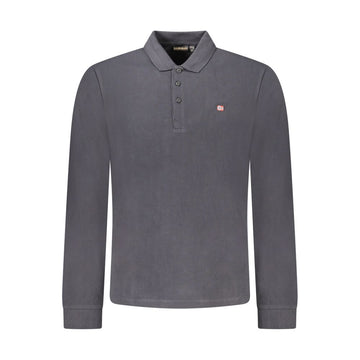 Napapijri Black Cotton Men Polo Shirt