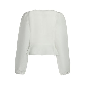 Guess Jeans White Linen Shirt