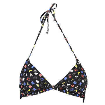 Karl Lagerfeld Black Elastane Swimwear