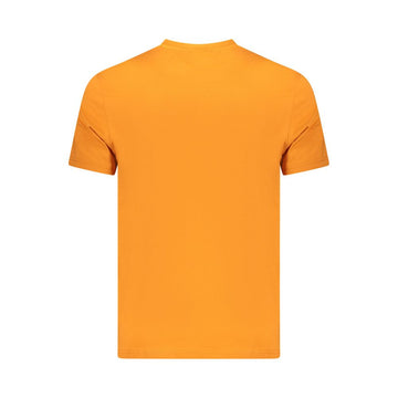 Napapijri Orange Cotton Men T-Shirt