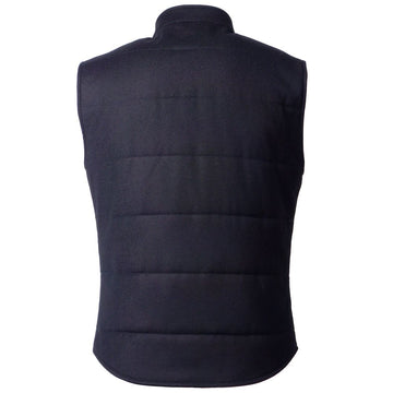 Made in Italy Blue Wool Sleveless Jacket