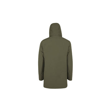 Yes Zee Green Nylon Jackets & Coat