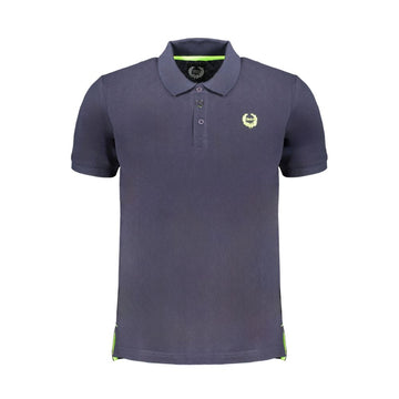 Gianmarco Venturi Blue Cotton Polo Shirt