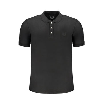 Gianmarco Venturi Black Cotton Polo Shirt